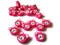 20 Pink Bear Heads Animal Head Beads Polymer Clay Miniature Animal Zoo Beads